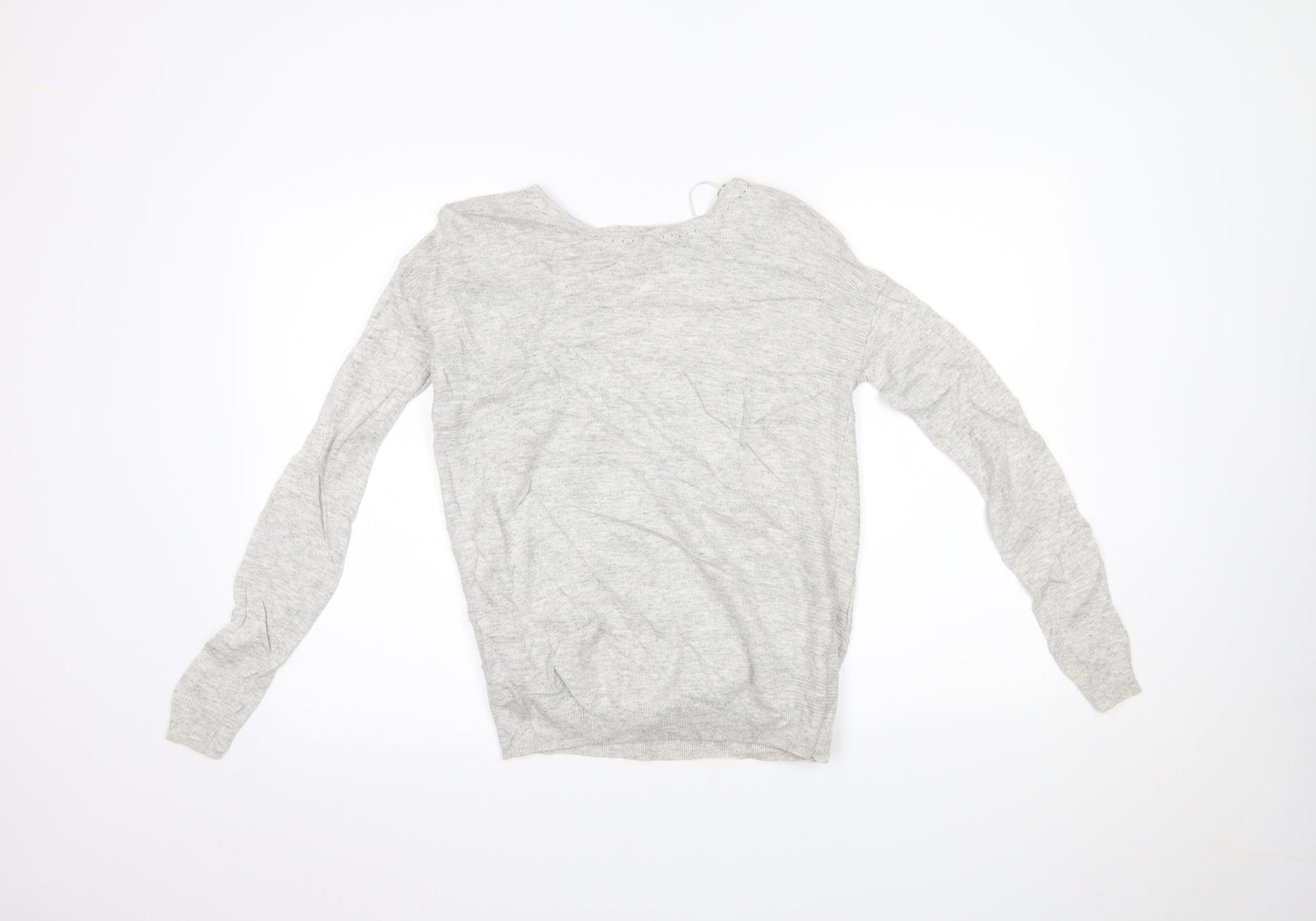 Womens UK Size 8 NEXT Grey Basic Blouse