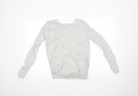 Womens UK Size 8 NEXT Grey Basic Blouse