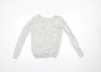 Womens UK Size 8 NEXT Grey Basic Blouse