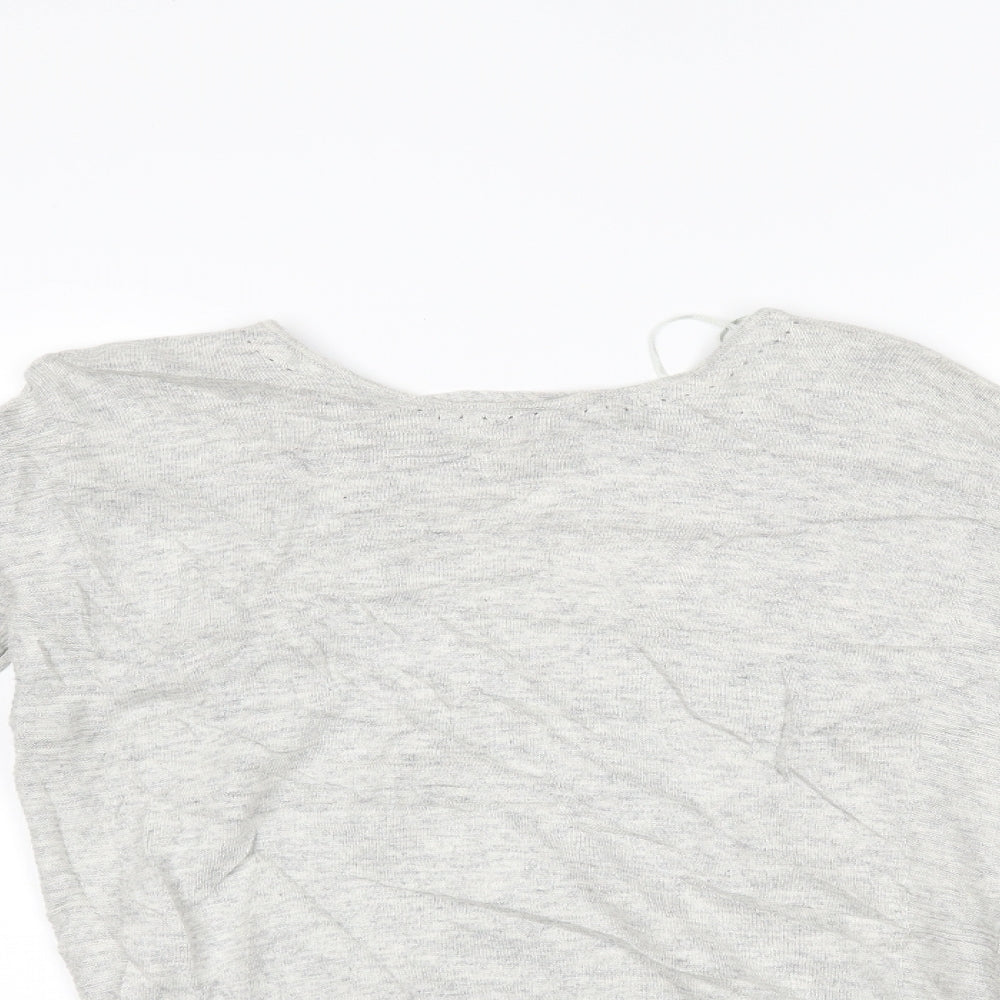 Womens UK Size 8 NEXT Grey Basic Blouse