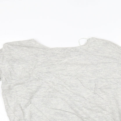 Womens UK Size 8 NEXT Grey Basic Blouse