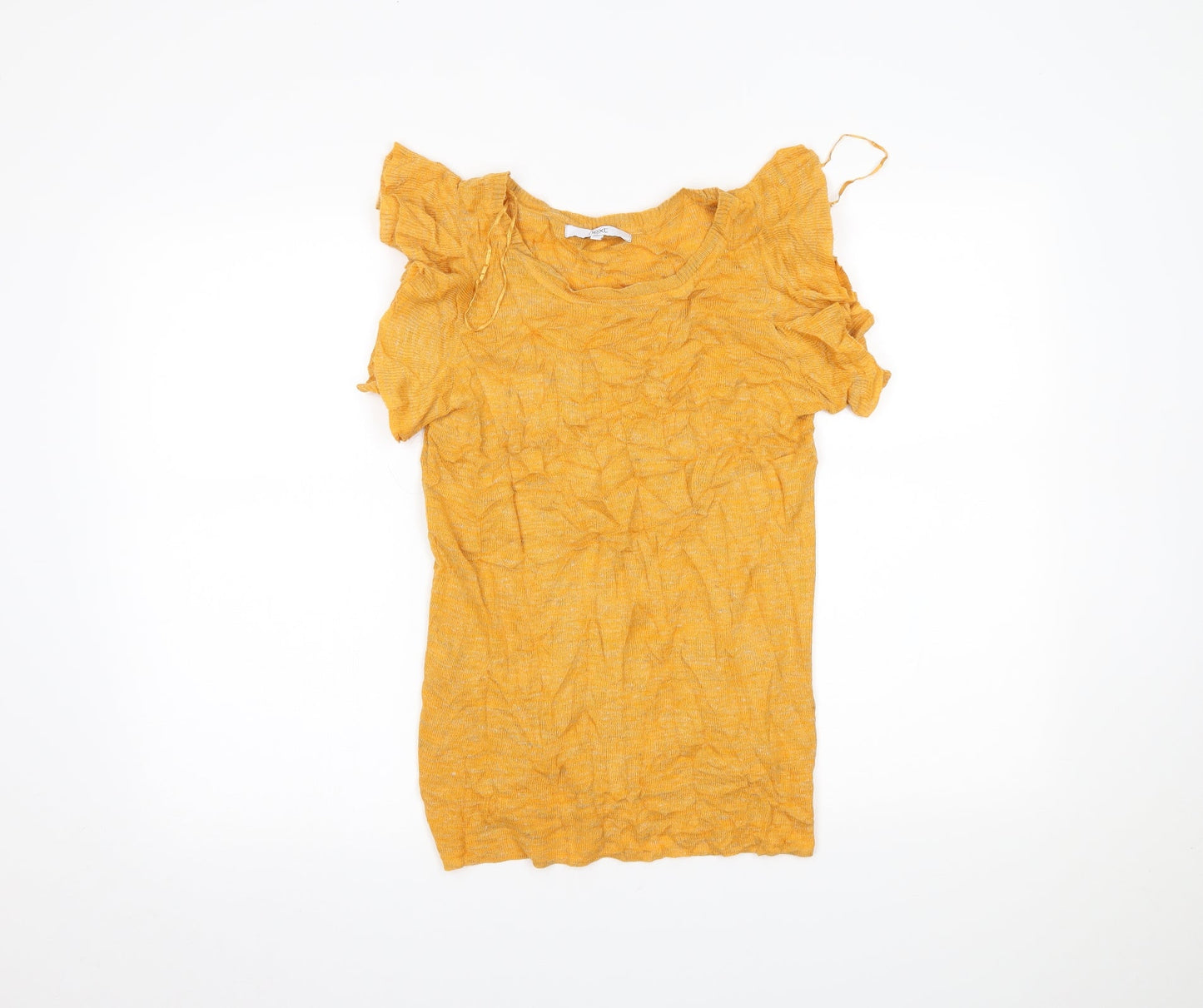 Womens UK Size 12 NEXT Yellow Basic Blouse