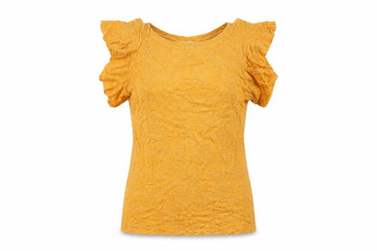 Womens UK Size 12 NEXT Yellow Basic Blouse