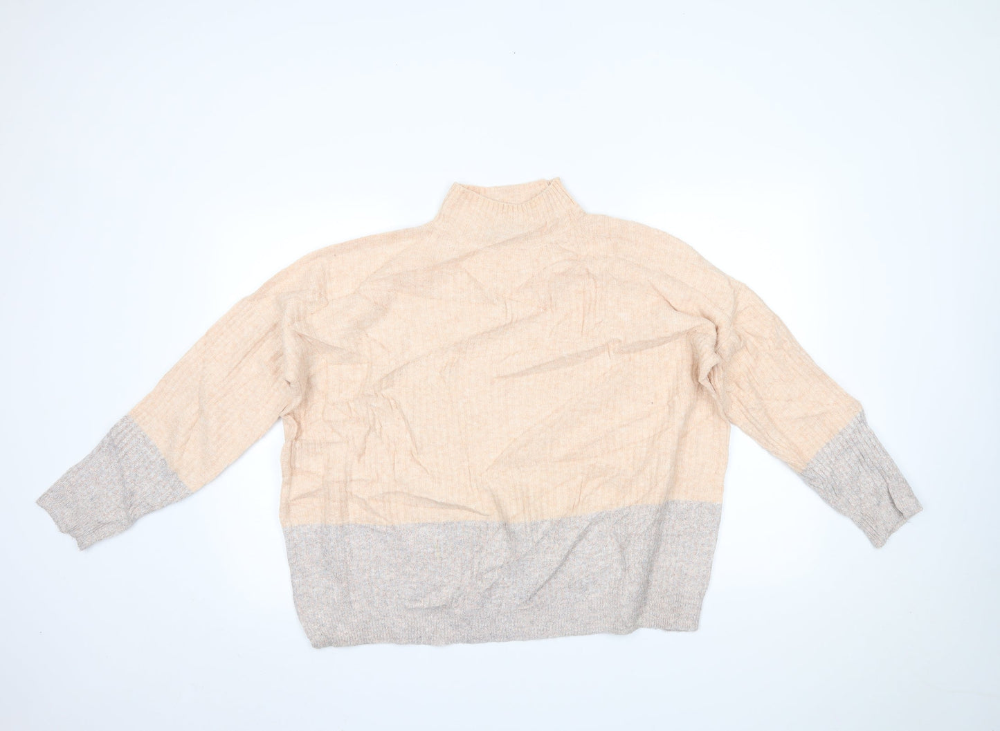 Womens UK Size M Marks and Spencer Multicoloured Henley Jumper
