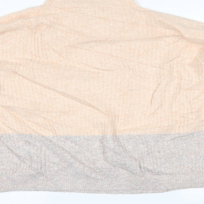 Womens UK Size M Marks and Spencer Multicoloured Henley Jumper