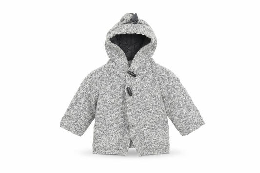 Front view of George Baby Grey Cardigan Jumper, size 12-18, Months