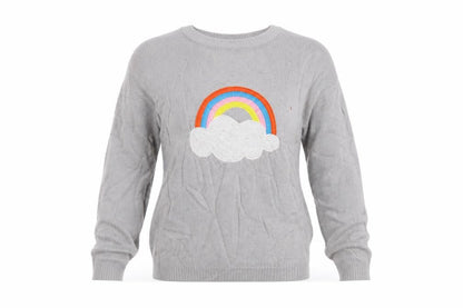 Womens UK Size 12 Brave Soul Grey Pullover Jumper