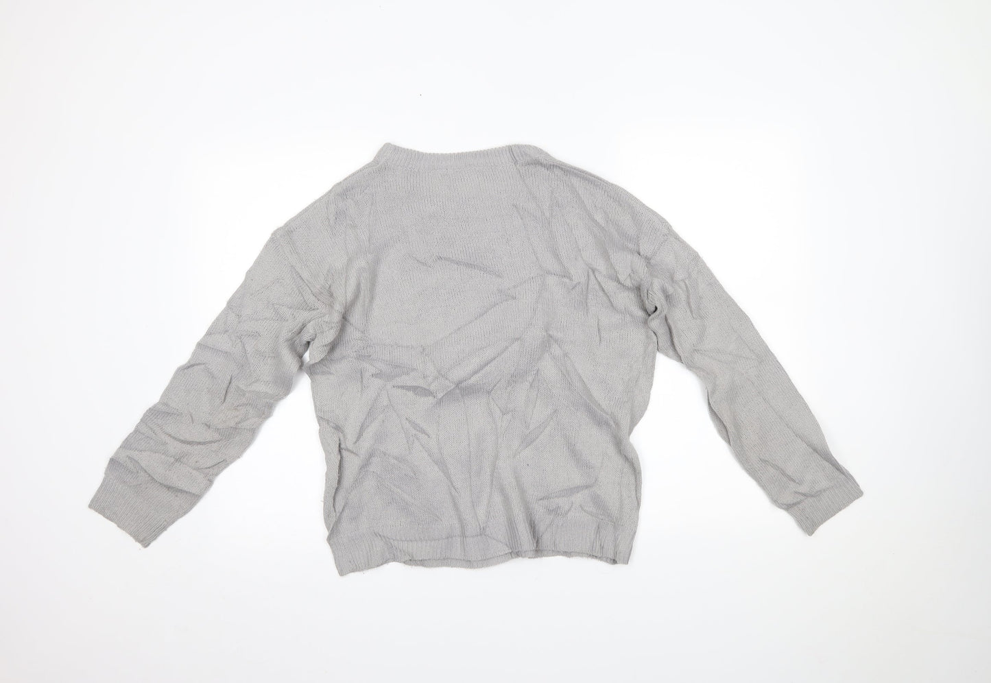 Womens UK Size 12 Brave Soul Grey Pullover Jumper