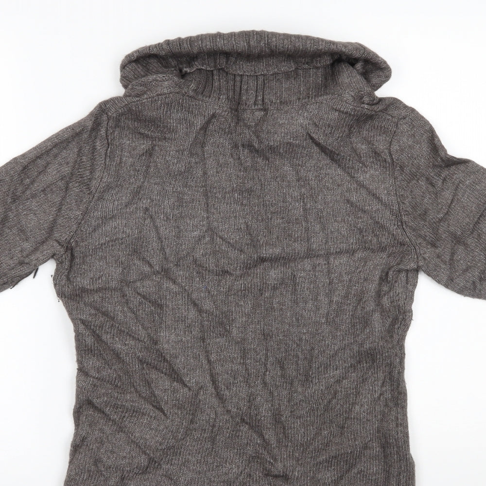 Womens UK Size M ESPIRIT Brown Basic Blouse