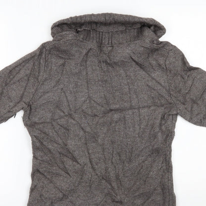 Womens UK Size M ESPIRIT Brown Basic Blouse