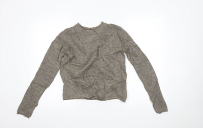 Womens UK Size S Zara Brown Pullover Jumper