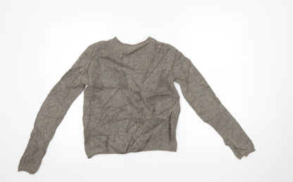 Womens UK Size S Zara Brown Pullover Jumper