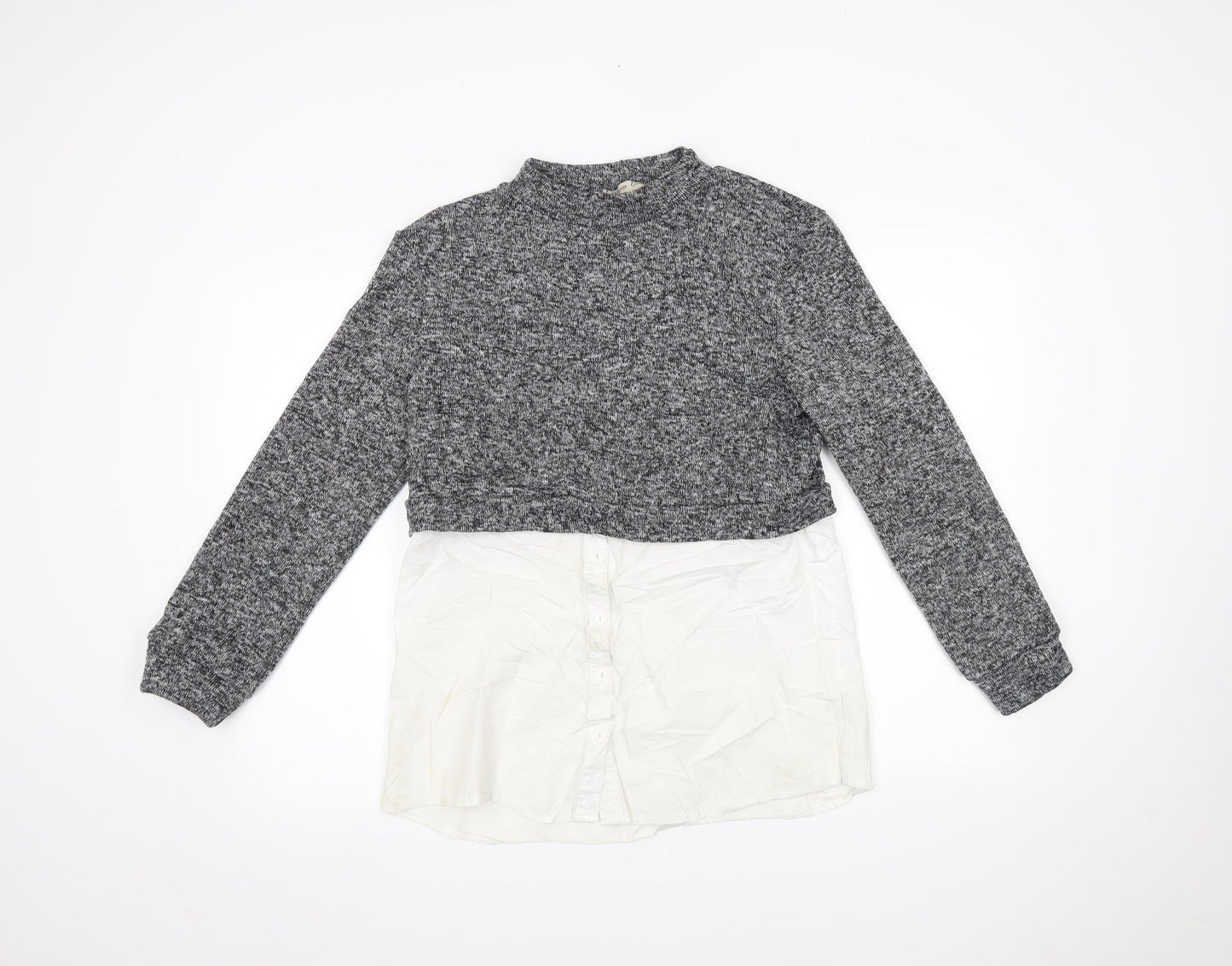 Womens UK Size 12 PARISIAN Grey Pullover Jumper