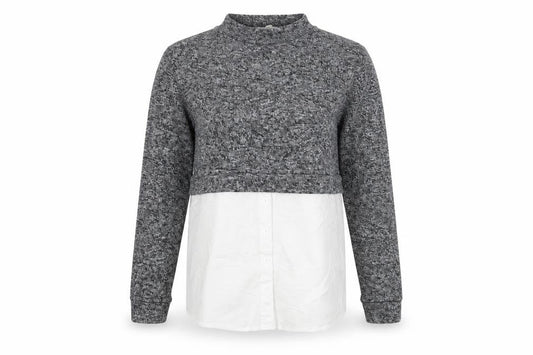 Womens UK Size 12 PARISIAN Grey Pullover Jumper