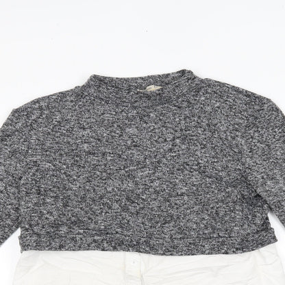 Womens UK Size 12 PARISIAN Grey Pullover Jumper
