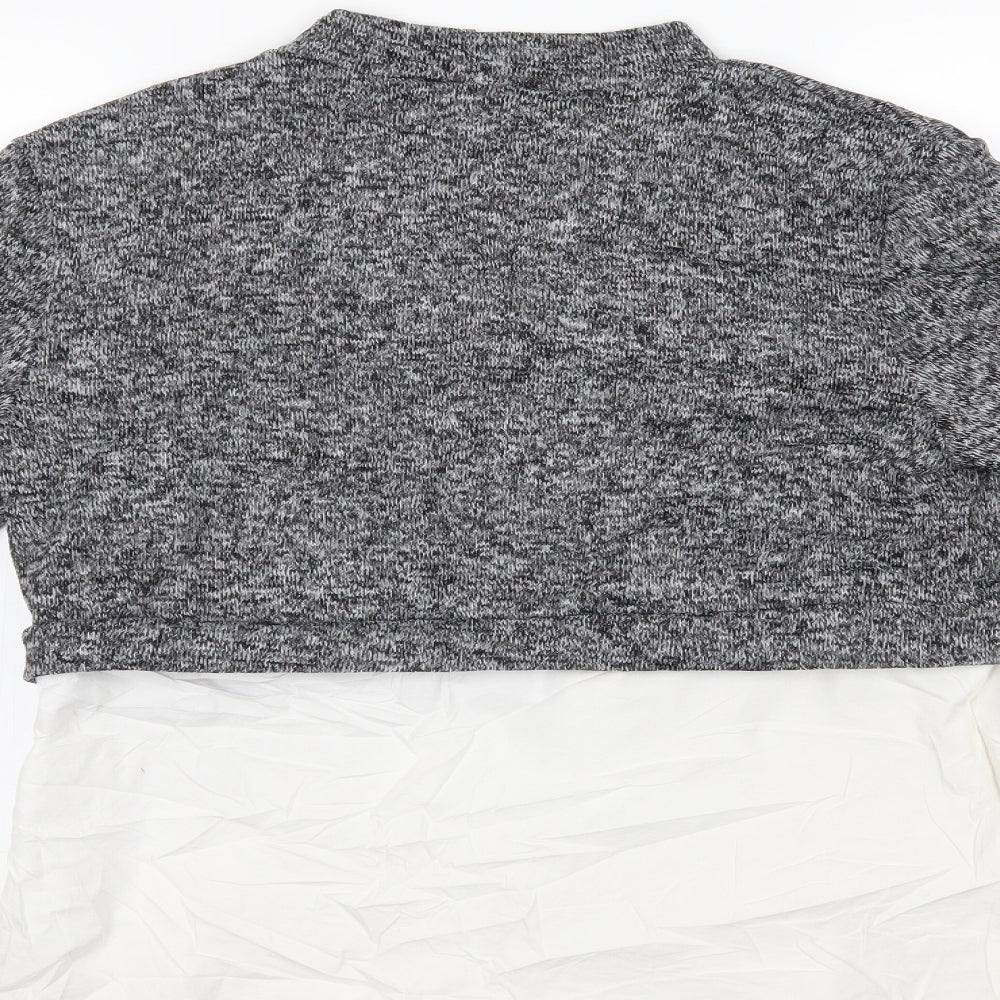Womens UK Size 12 PARISIAN Grey Pullover Jumper