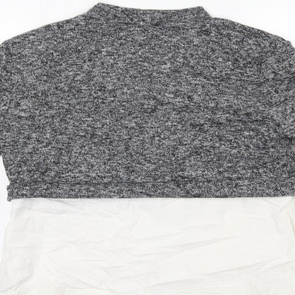 Womens UK Size 12 PARISIAN Grey Pullover Jumper