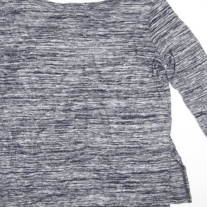 Womens UK Size 8 Marks and Spencer Blue Basic Blouse