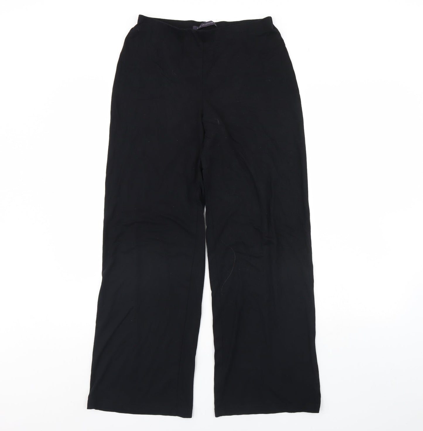 Womens UK Size 10 m&s Regular Fit  Black Trousers