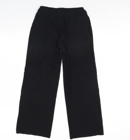 Womens UK Size 10 m&s Regular Fit  Black Trousers