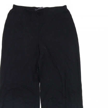Womens UK Size 10 m&s Regular Fit  Black Trousers