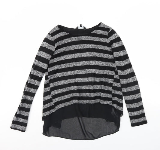 Womens UK Size S New Look Black Basic Blouse