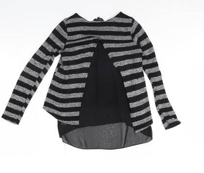 Womens UK Size S New Look Black Basic Blouse
