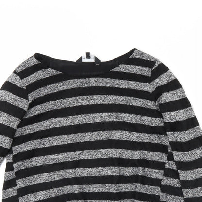 Womens UK Size S New Look Black Basic Blouse