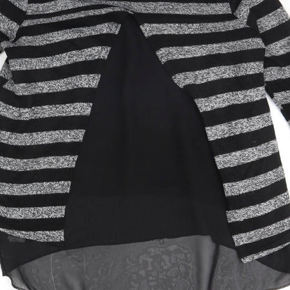 Womens UK Size S New Look Black Basic Blouse
