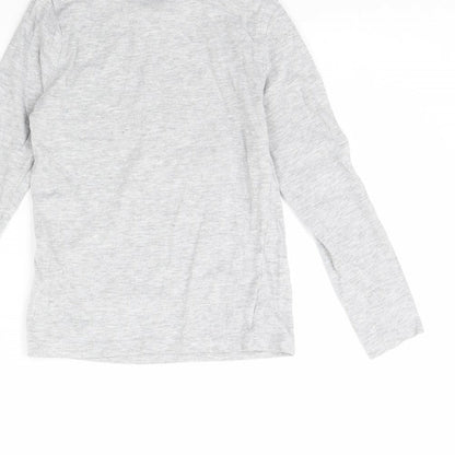 Pep & co Boys Grey   Basic T-Shirt Size 7 Years  - Skull