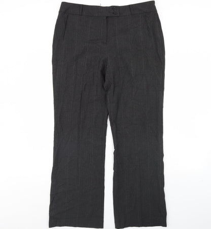 Per Se Womens Grey   Trousers  Size 16 L31 in