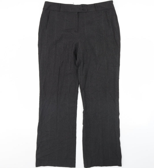 Per Se Womens Grey   Trousers  Size 16 L31 in