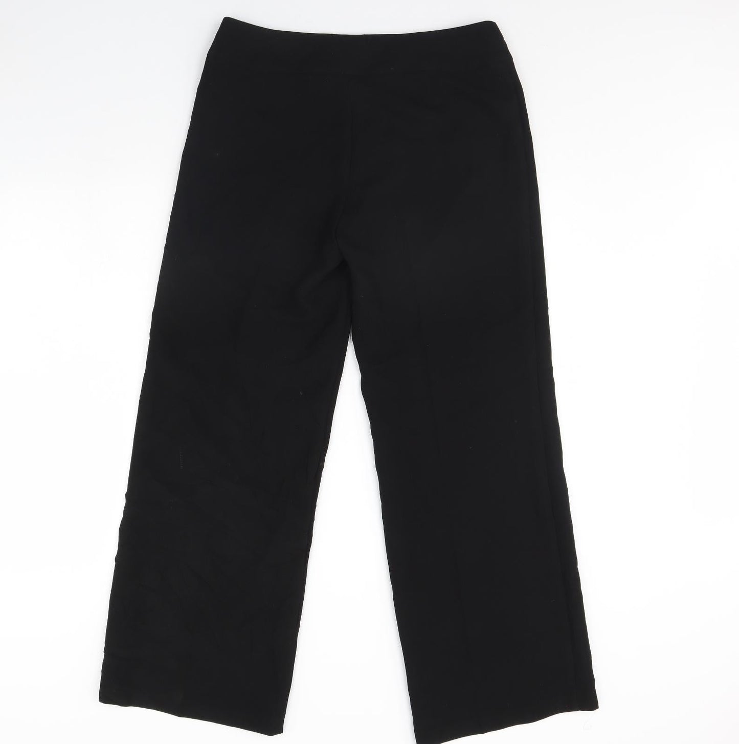 Womens UK Size 12 M&S Regular Fit Dress Pants Black Trousers