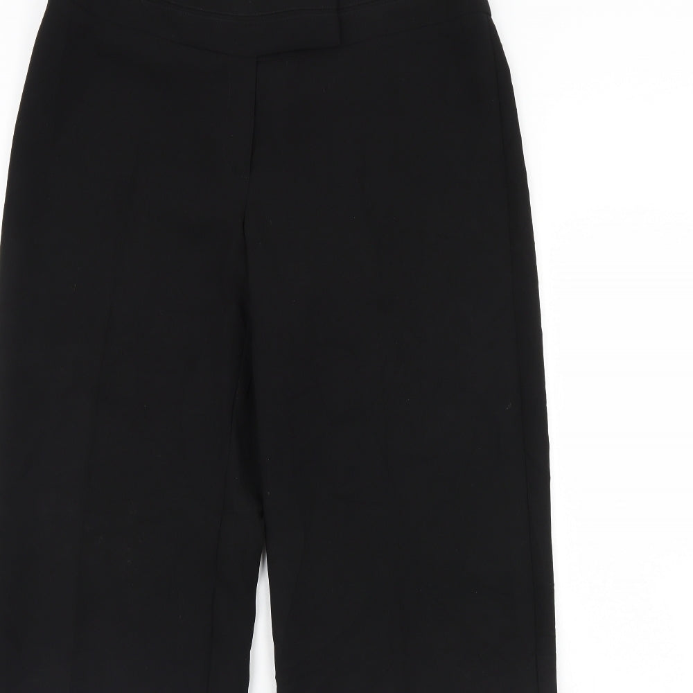 Womens UK Size 12 M&S Regular Fit Dress Pants Black Trousers