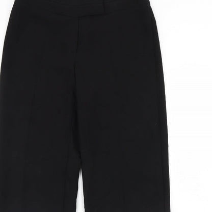 Womens UK Size 12 M&S Regular Fit Dress Pants Black Trousers