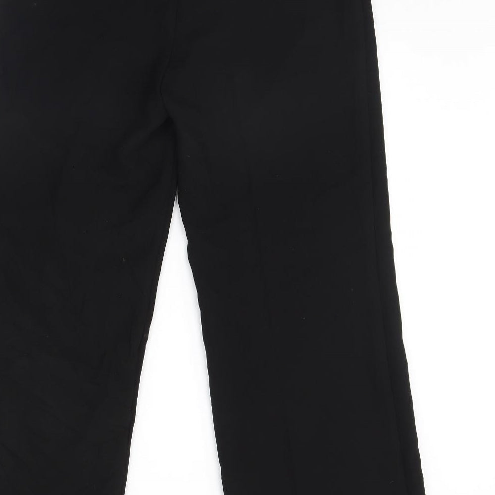 Womens UK Size 12 M&S Regular Fit Dress Pants Black Trousers