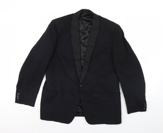 Mens UK Size 40 Preworn Black Jacket