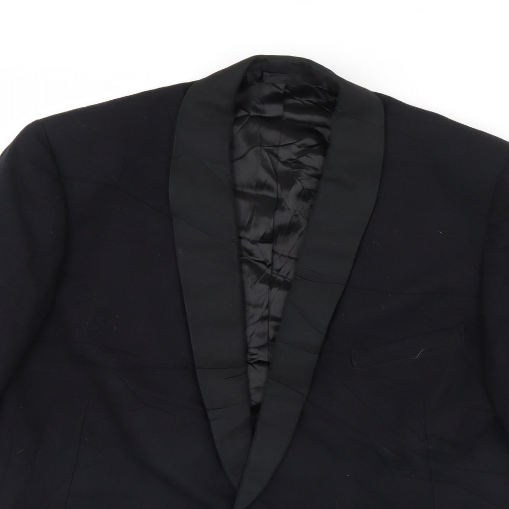 Mens UK Size 40 Preworn Black Jacket