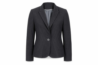 m&s Womens Grey   Jacket Blazer Size 12  - Shoulder Pads