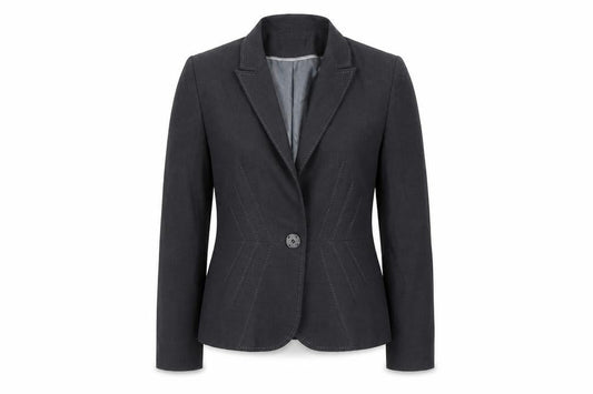 m&s Womens Grey   Jacket Blazer Size 12  - Shoulder Pads