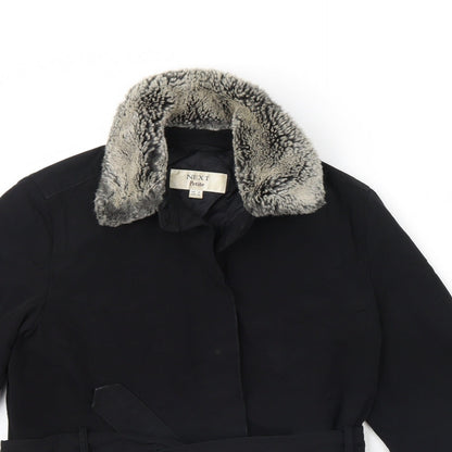 Womens UK Size 8 NEXT Black Rain Coat