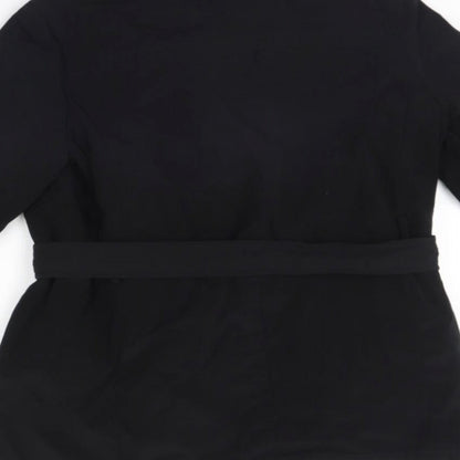 Womens UK Size 8 NEXT Black Rain Coat