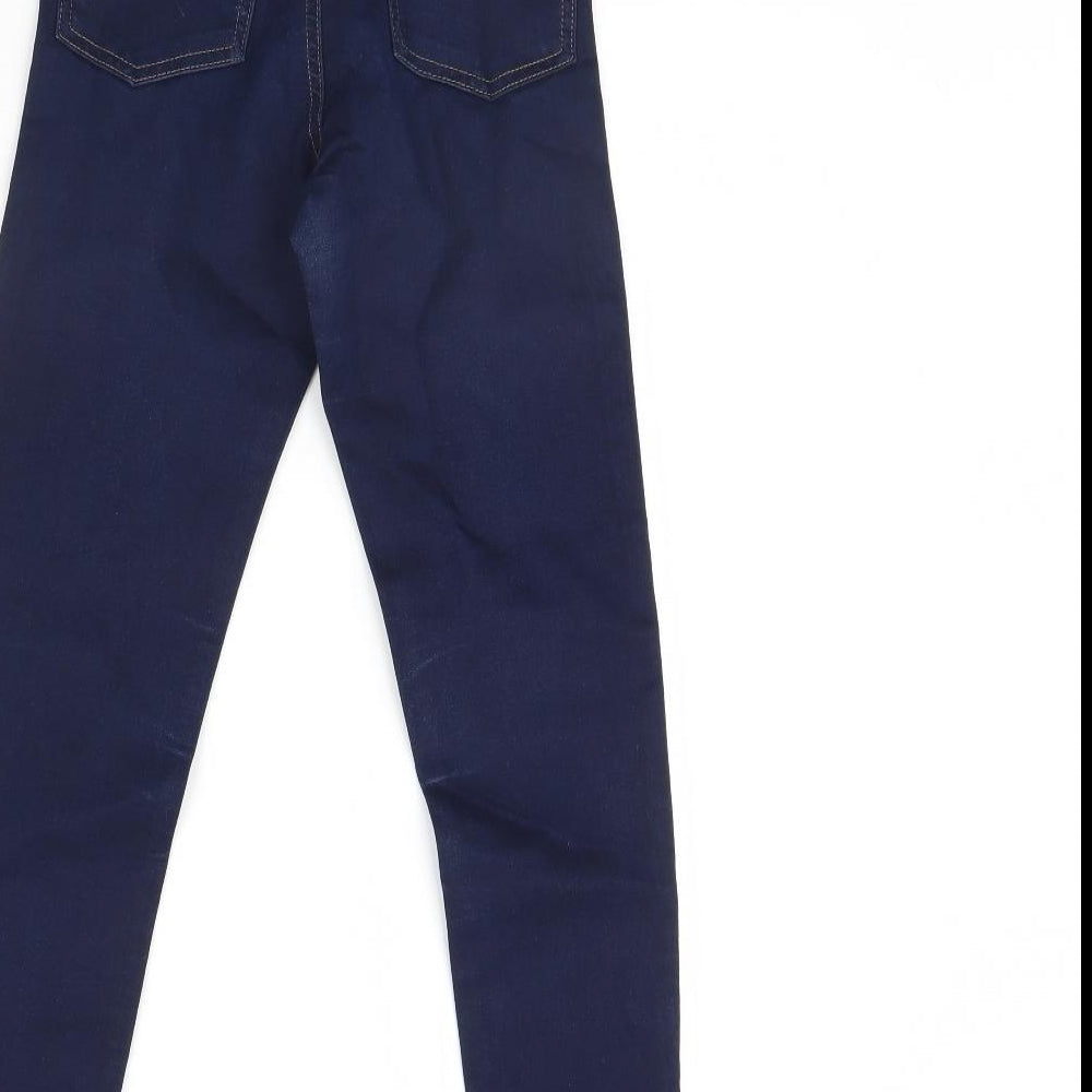 M&S Womens Blue  Denim Jegging Jeans Size 6 L28 in