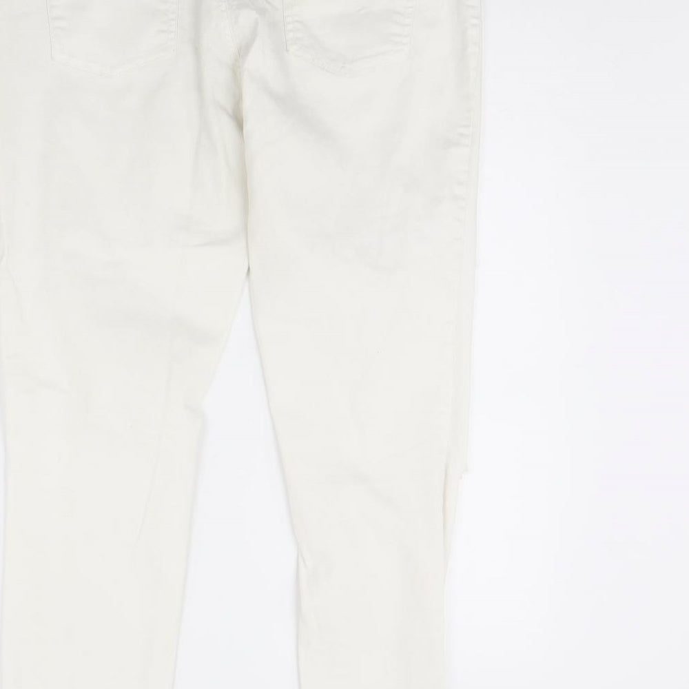 Womens UK Size 36 in Preworn Regular Fit Skinny Ivory Jeans