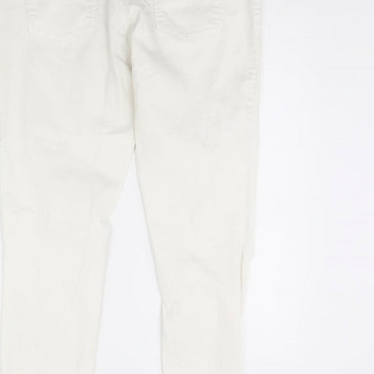 Womens UK Size 36 in Preworn Regular Fit Skinny Ivory Jeans