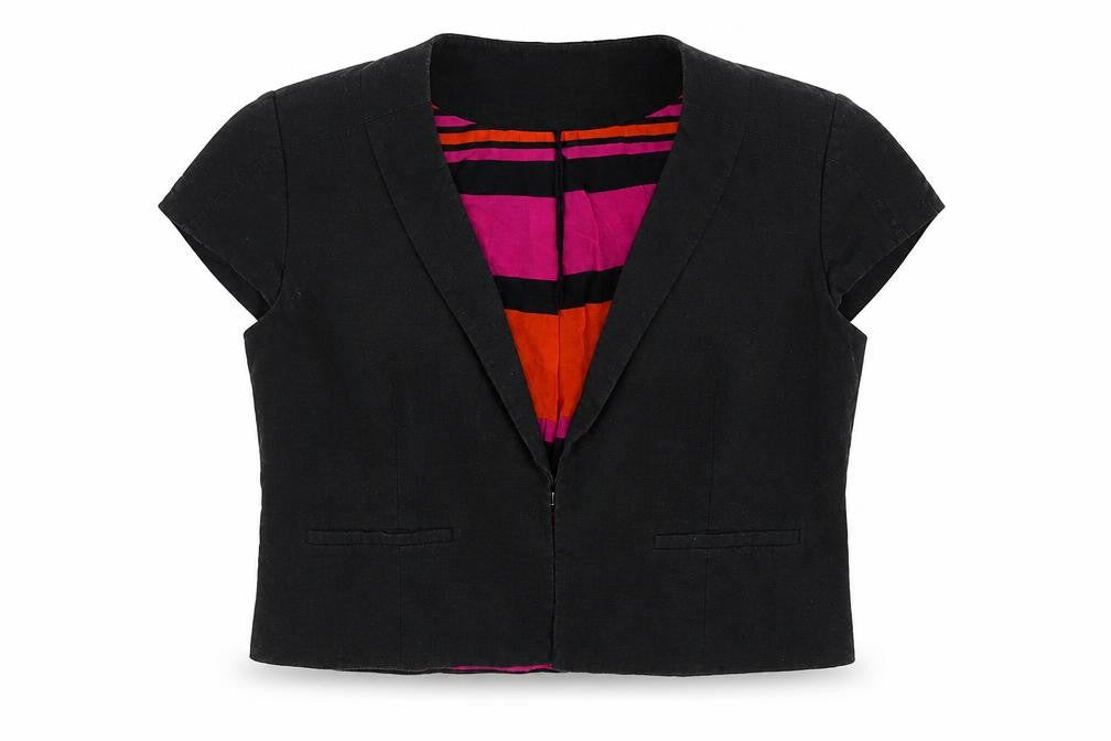 Marks & Spencer Womens Black   Overcoat Blazer Size 16