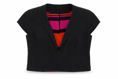 Marks & Spencer Womens Black   Overcoat Blazer Size 16