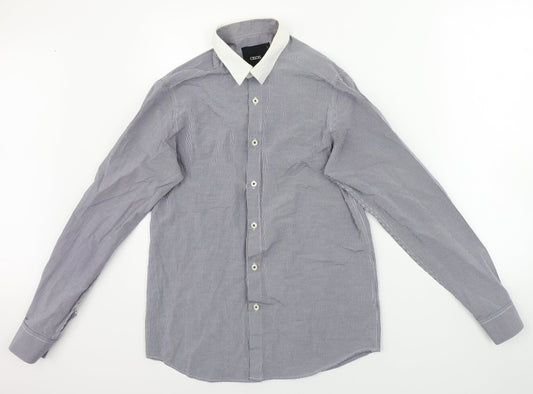 ASOS Mens Blue Check   Dress Shirt Size S