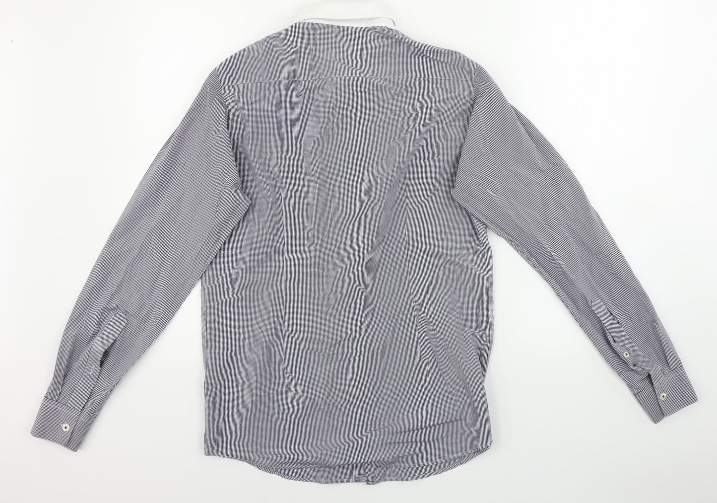 ASOS Mens Blue Check   Dress Shirt Size S