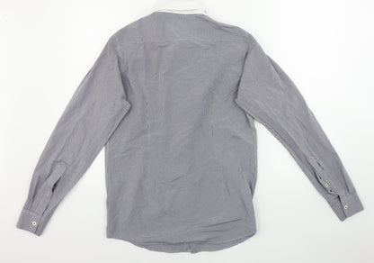 ASOS Mens Blue Check   Dress Shirt Size S